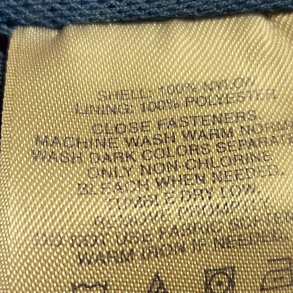 Lands' End Windbreaker Large 14-16 Pink Hooded Packable Nylon - Picture 9 of 10